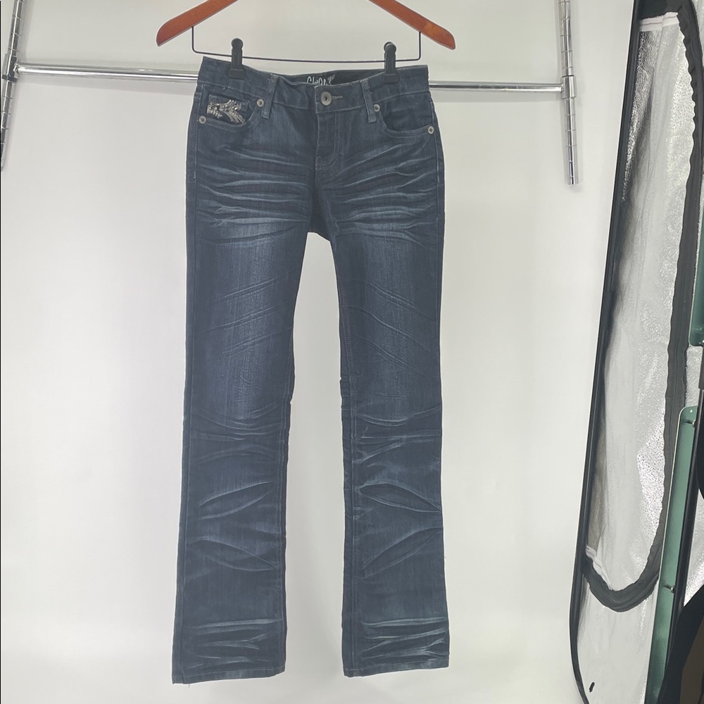 ChiQle Midnight Blue Boot Cut Jeans